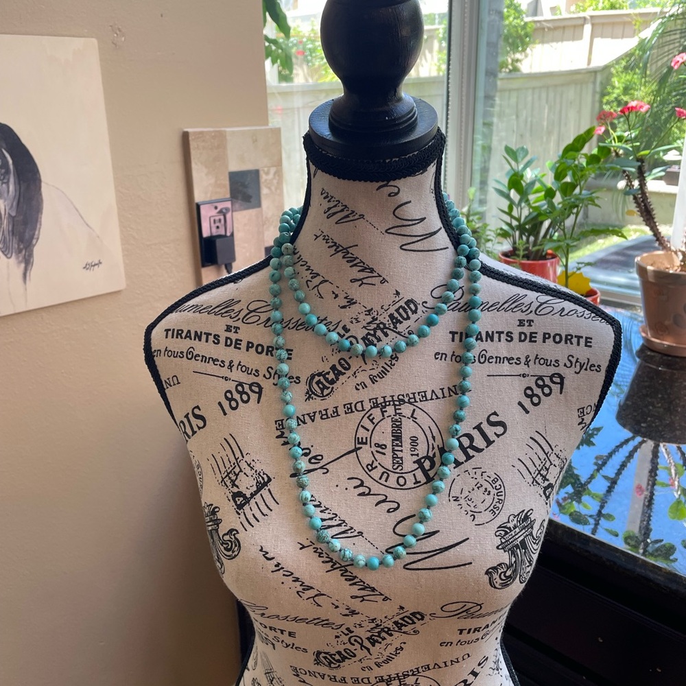 Turquoise Beaded Necklace